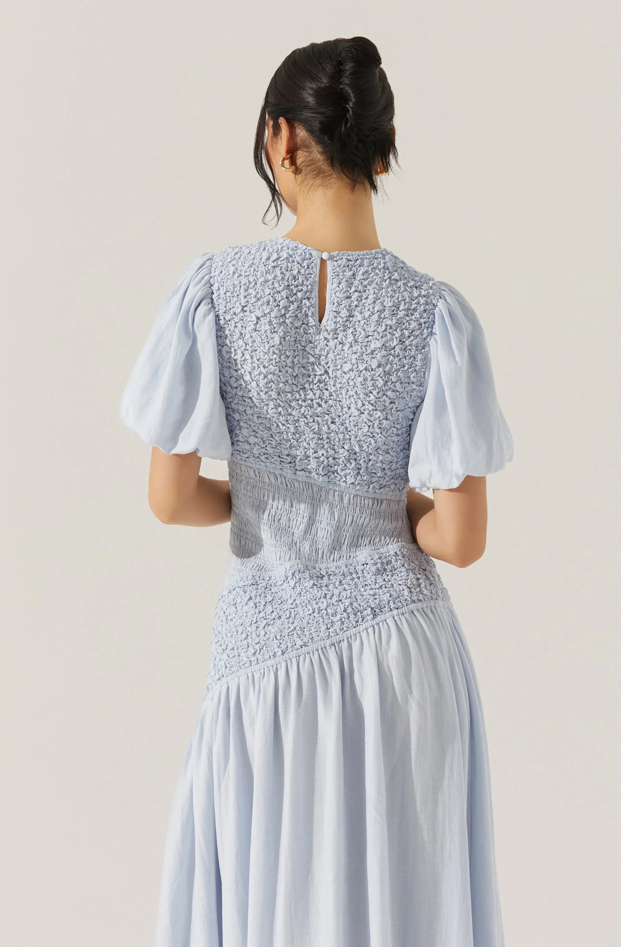 Lbruh Theoni Smocked Asymmetric Dress