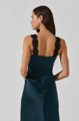 Lbruh Eirene Satin Lace Trim Dress