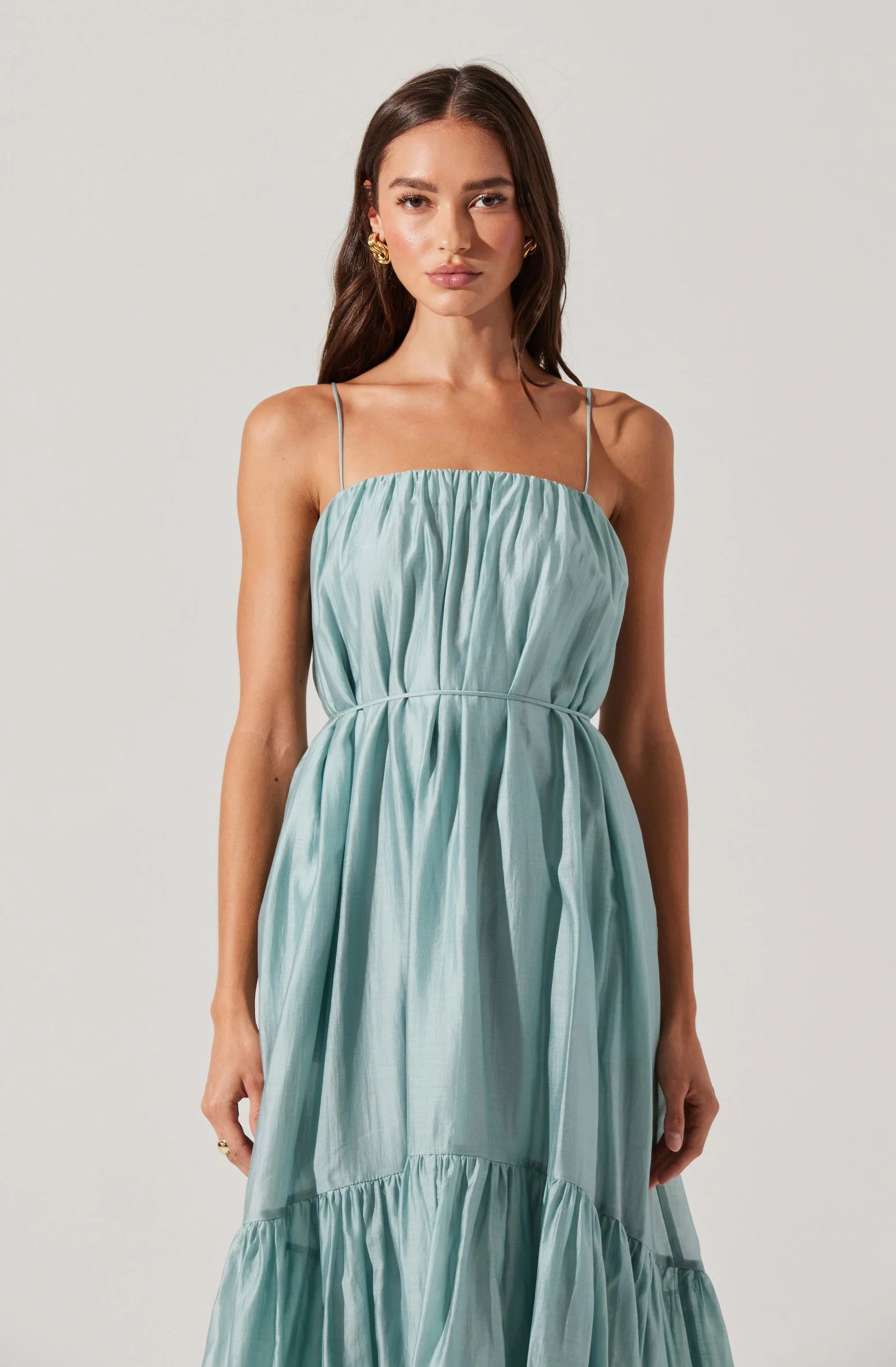 Lbruh Elisha Tiered High-Low Maxi Dress