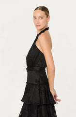 Lbruh Adamaris Tiered Halter Maxi Dress
