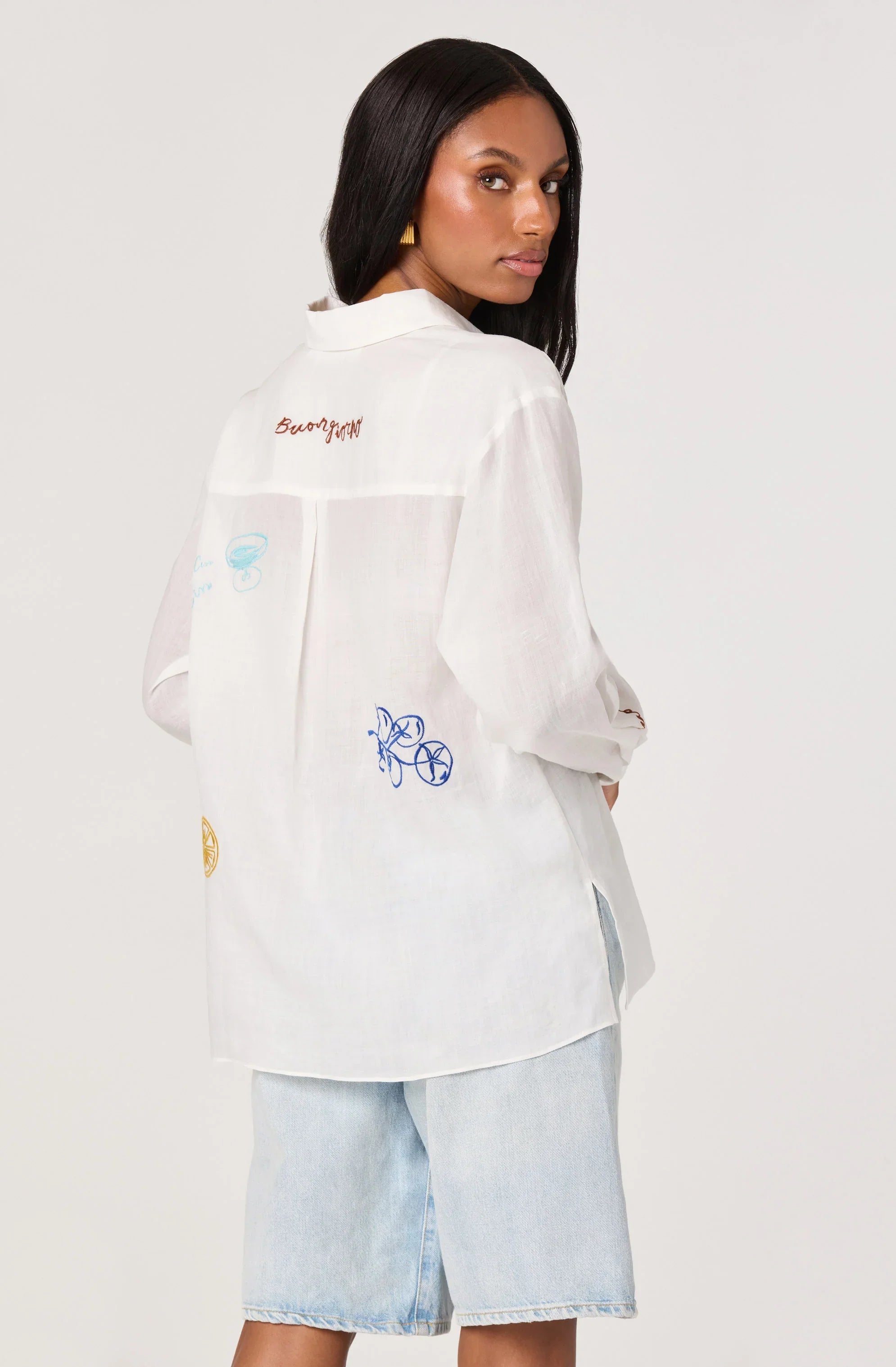 Inixyf Trace Embroidered Picnic Shirt