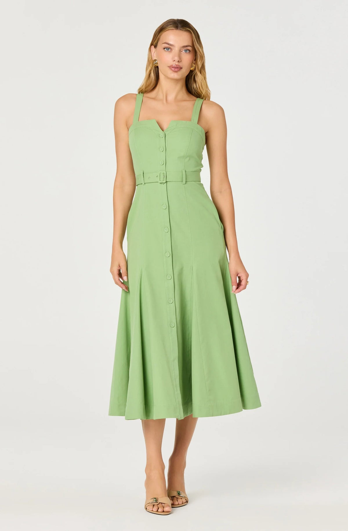 Inixyf McKinley Button-Front Midi Dress