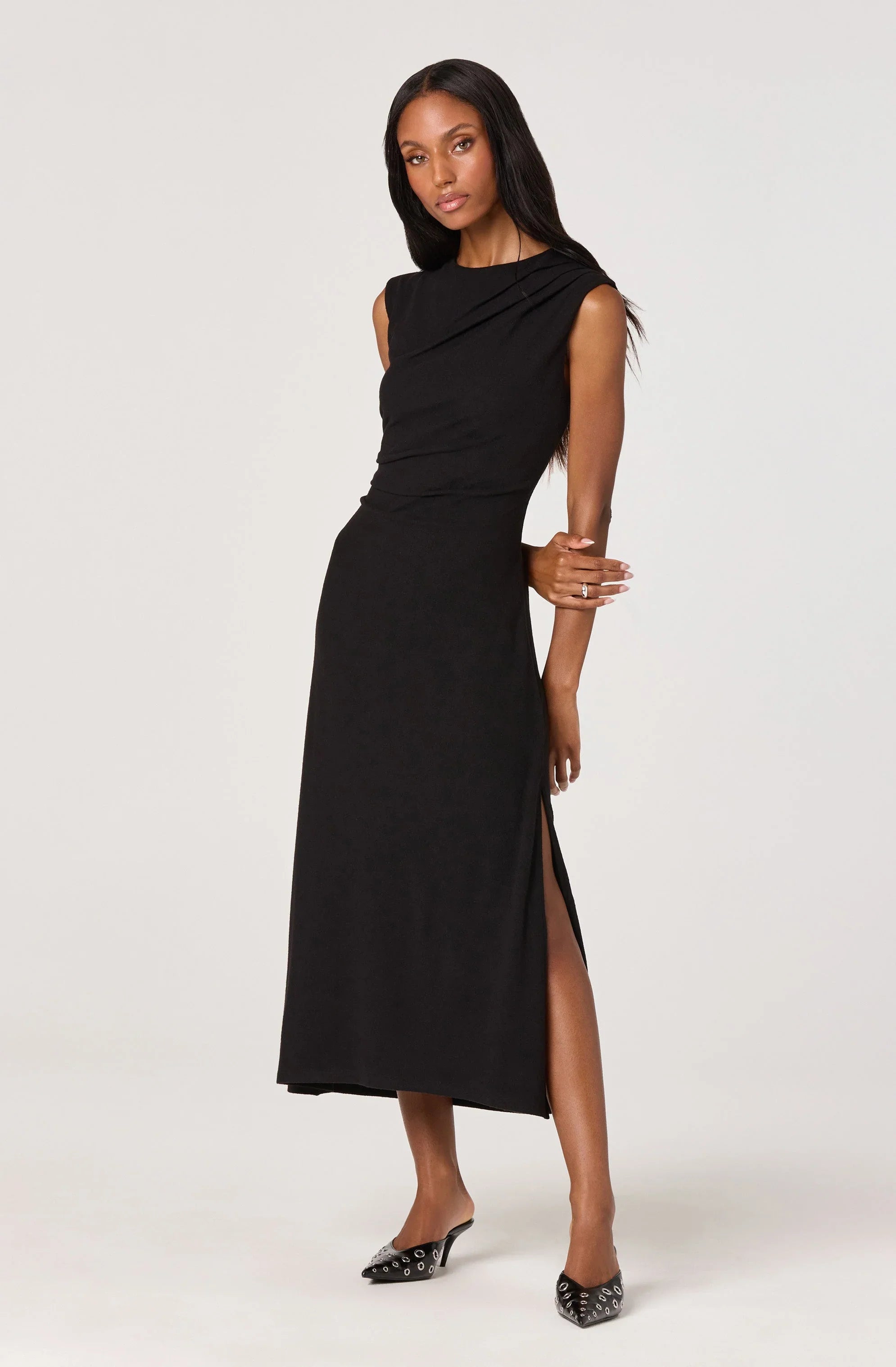Lbruh Draped Midi Dress