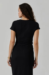 Lbruh Knit Wrap Midi Dress