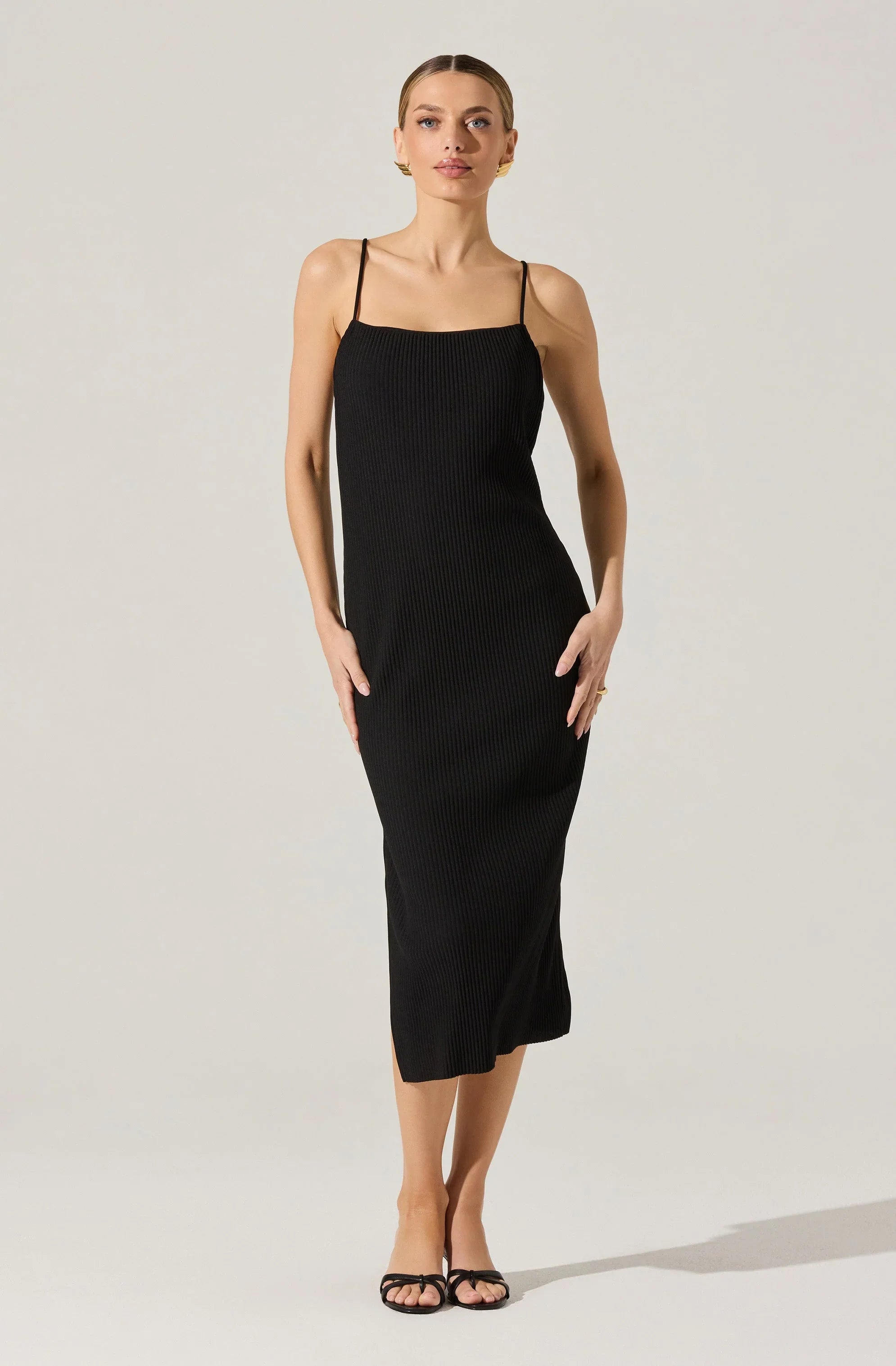Lbruh Ribbed Midi Dress & Shrug Set