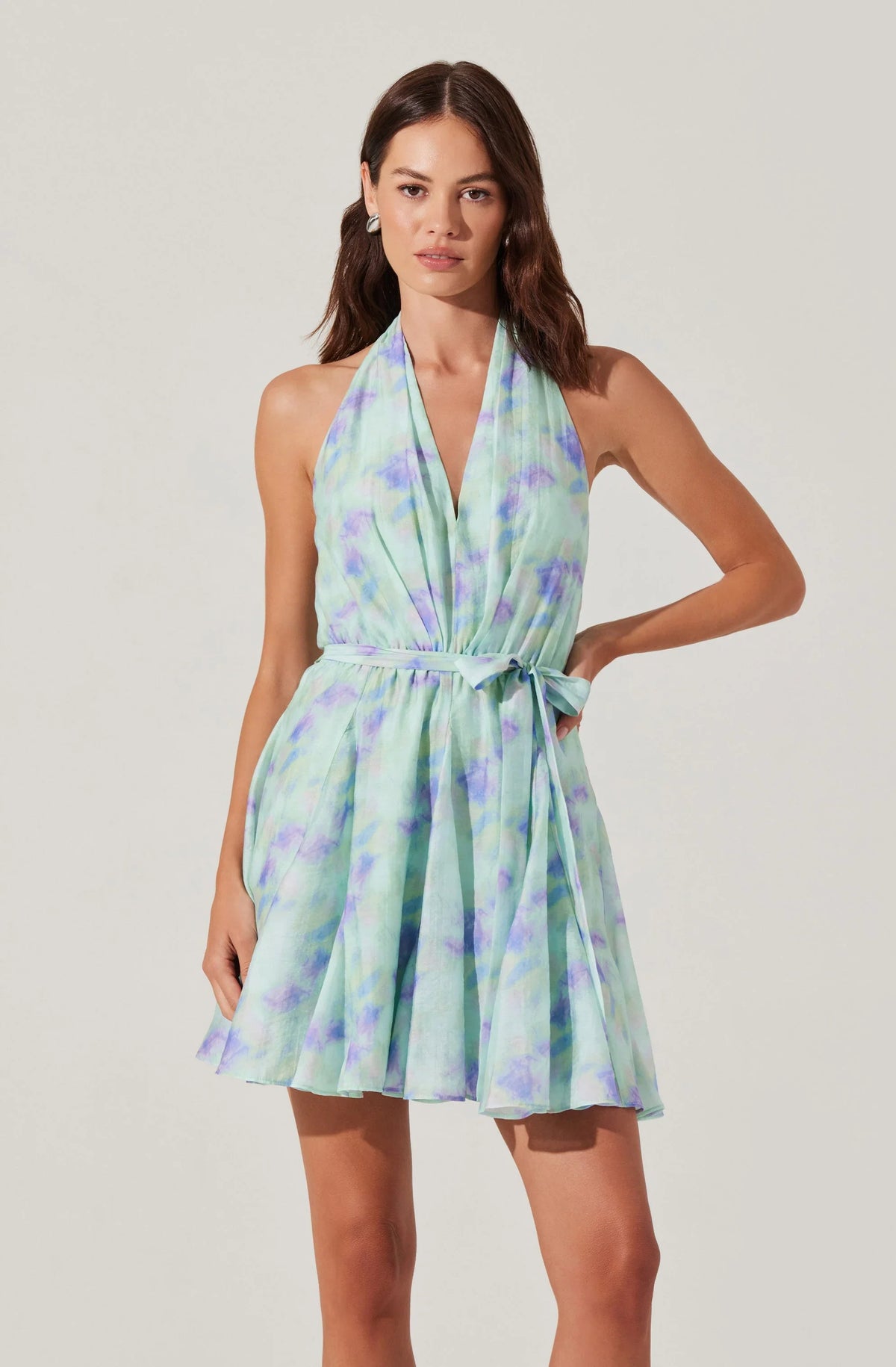Lbruh Clare Halter Neck Mini Dress