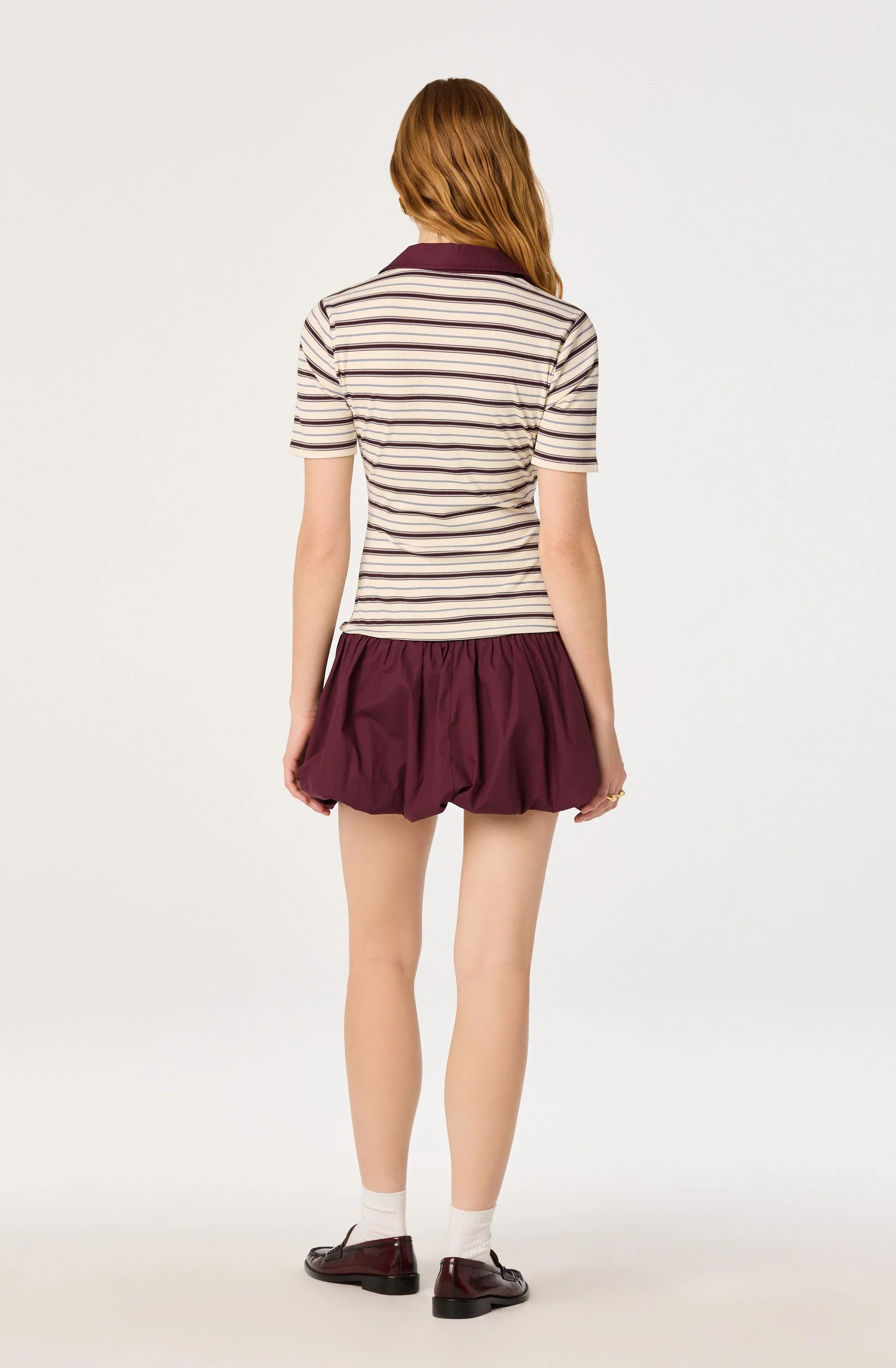 Inixyf Emmalee Mixed Media Polo Dress