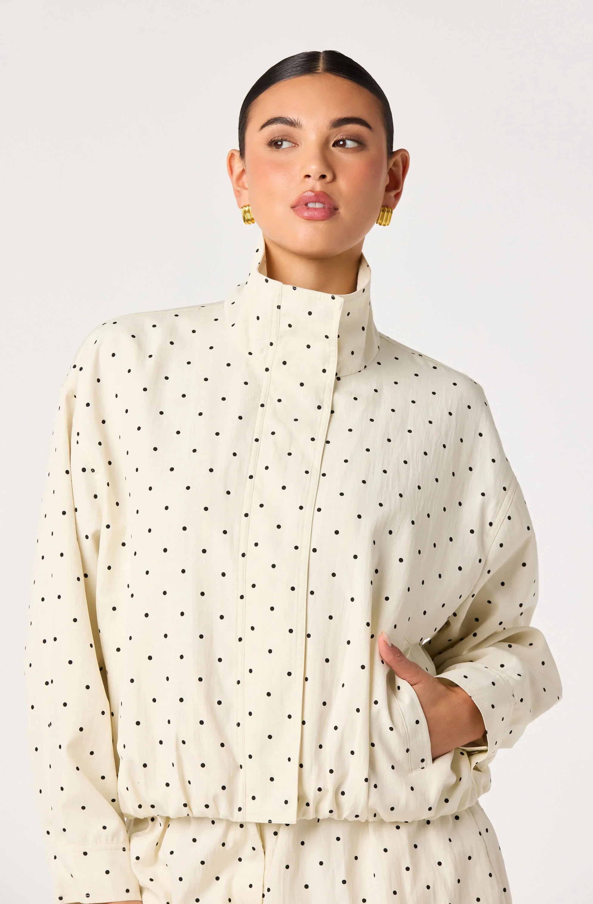 Inixyf Cooper Funnel Neck Bomber Jacket