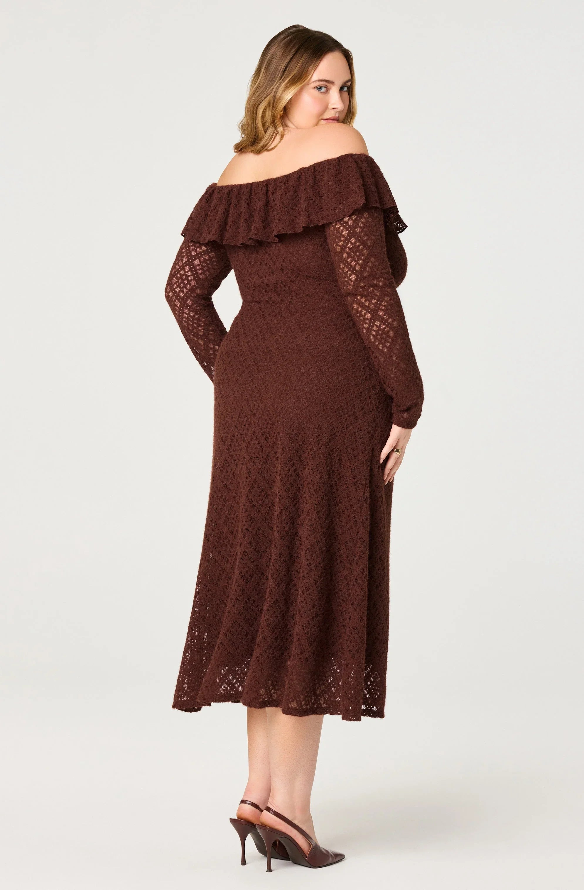 Lbruh Dorian Ruffle Off Shoulder Dress