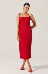 Lbruh Brinda Wrap Midi Dress