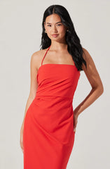 Lbruh Siena Halter Neck Midi Dress