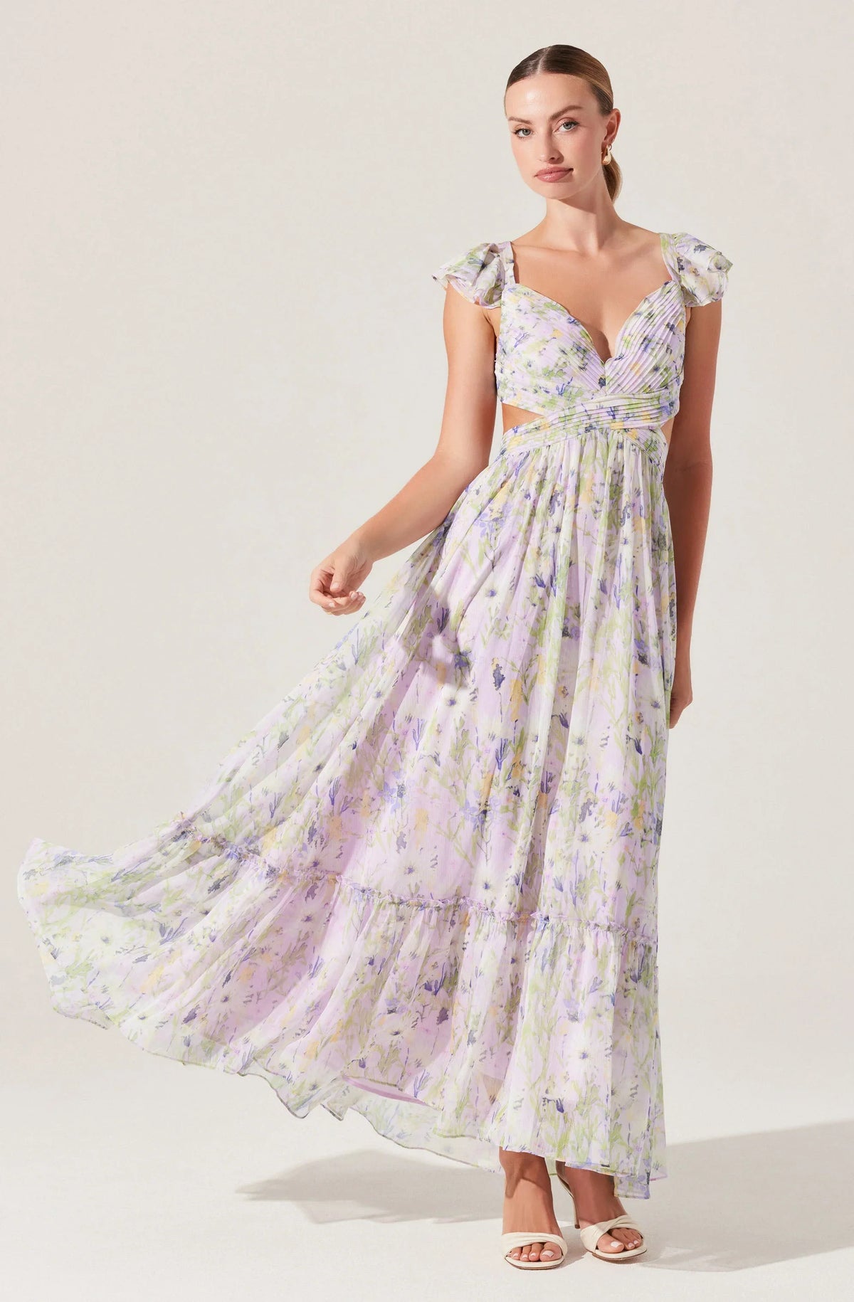 Lbruh Primrose Floral Strappy Back Maxi Dress