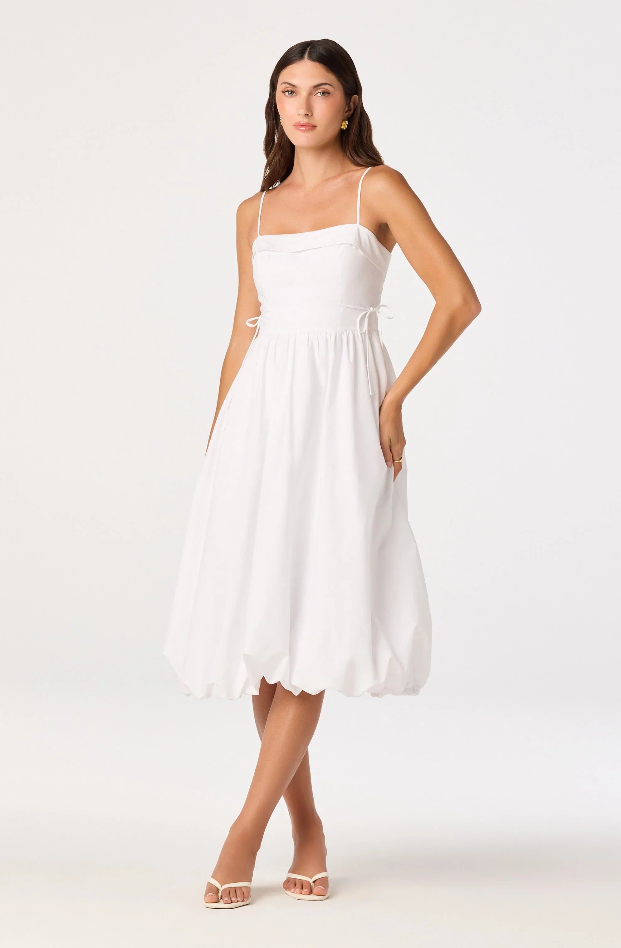 Inixyf Dahlia Bubble Hem Midi Dress