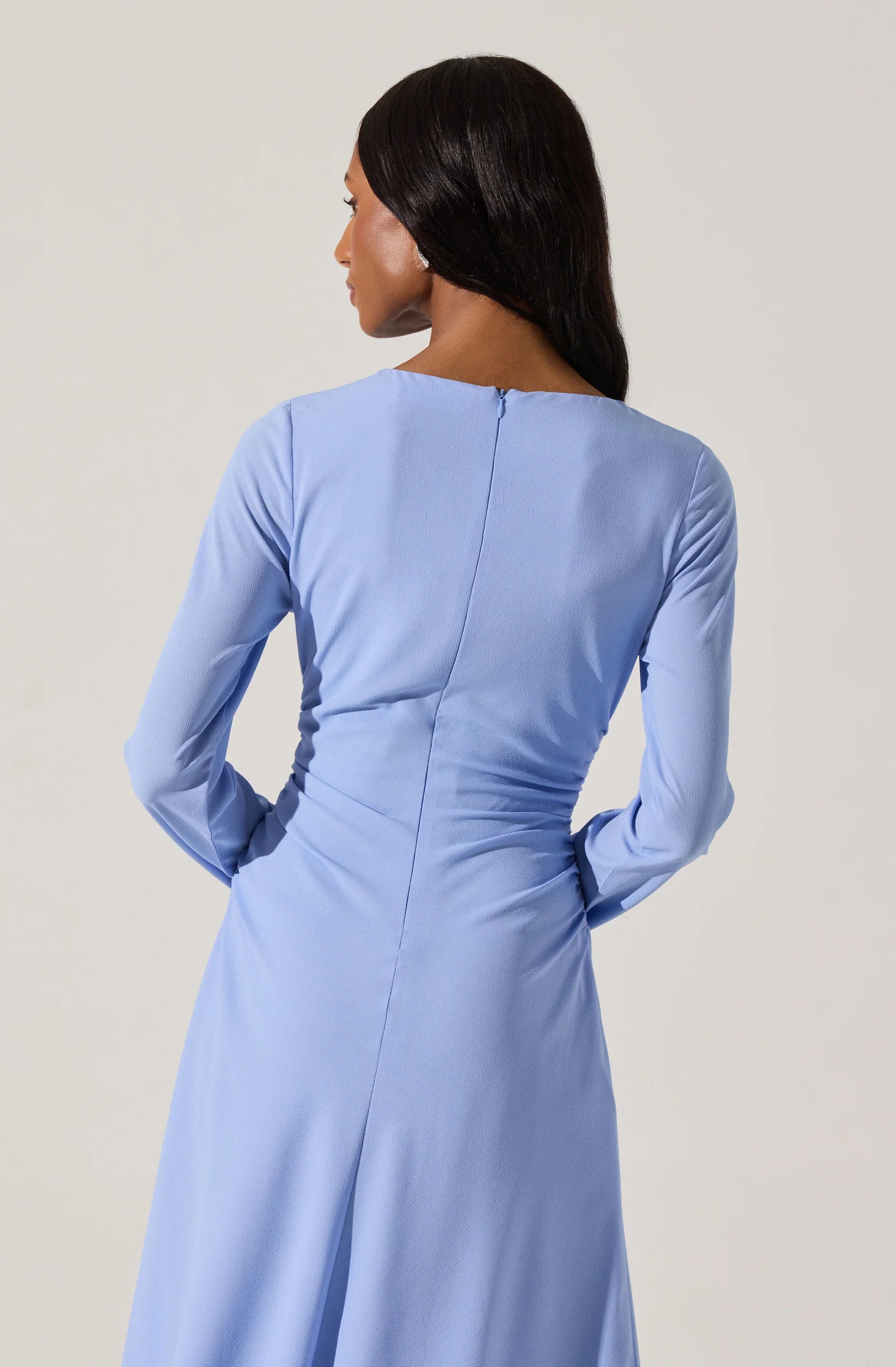 Lbruh Long Sleeve Asymmetrical Hem Dress