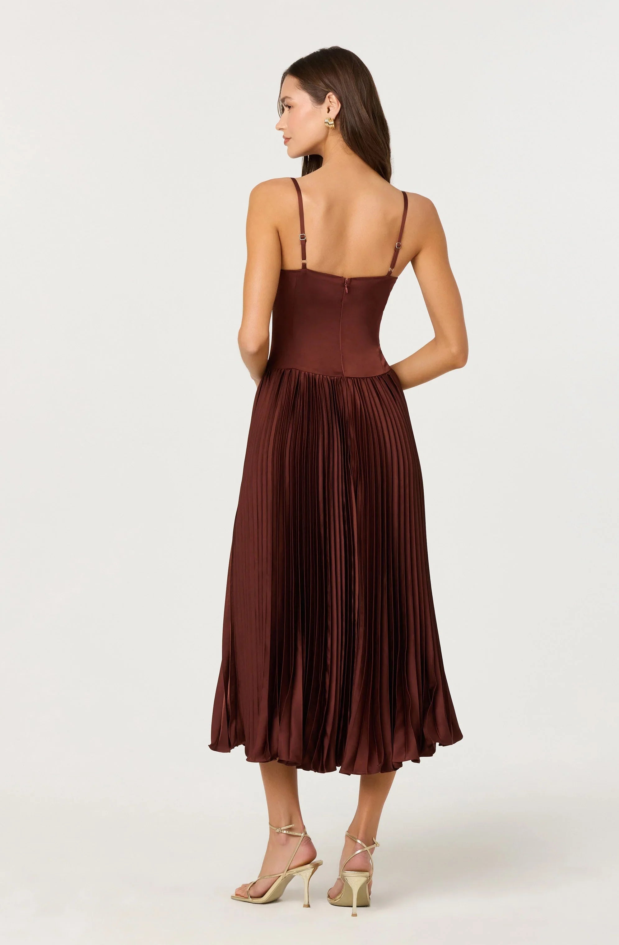 Lbruh Elyssa Satin Midi Dress