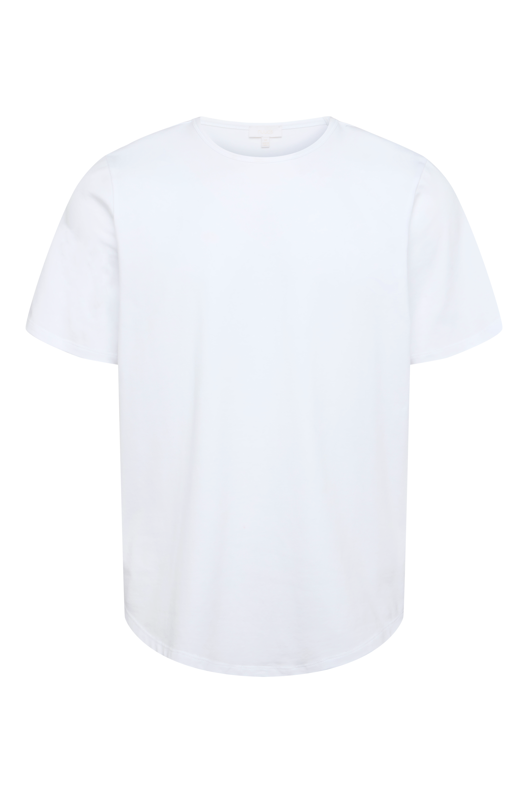 Freeform Curved Hem Tee | White
