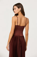Lbruh Elyssa Satin Midi Dress