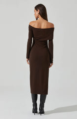 Lbruh Jada Off Shoulder Midi Dress