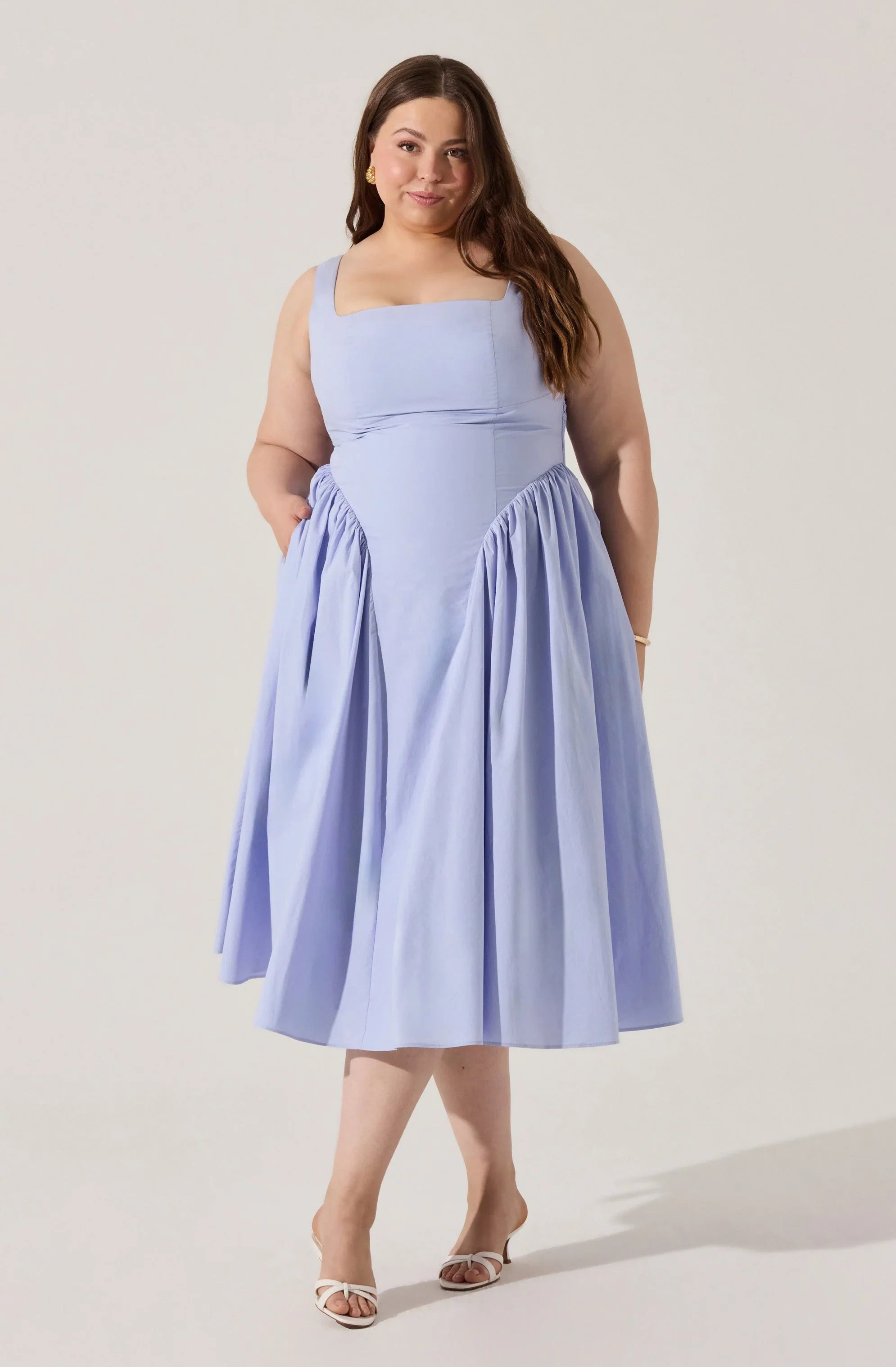 Lbruh Vinya Poplin Drop Waist Dress