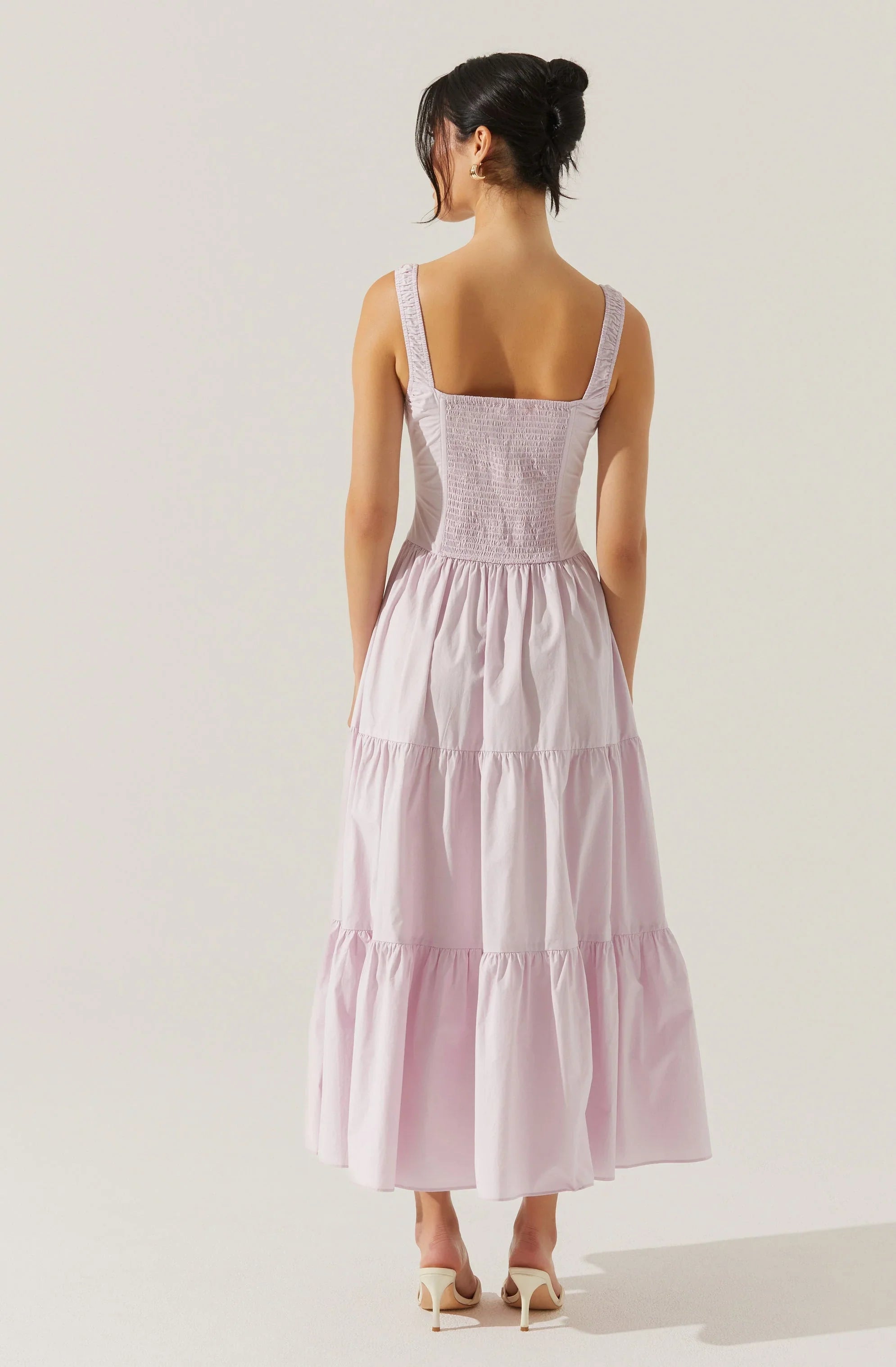 Lbruh Temperance Tiered Milkmaid Maxi Dress
