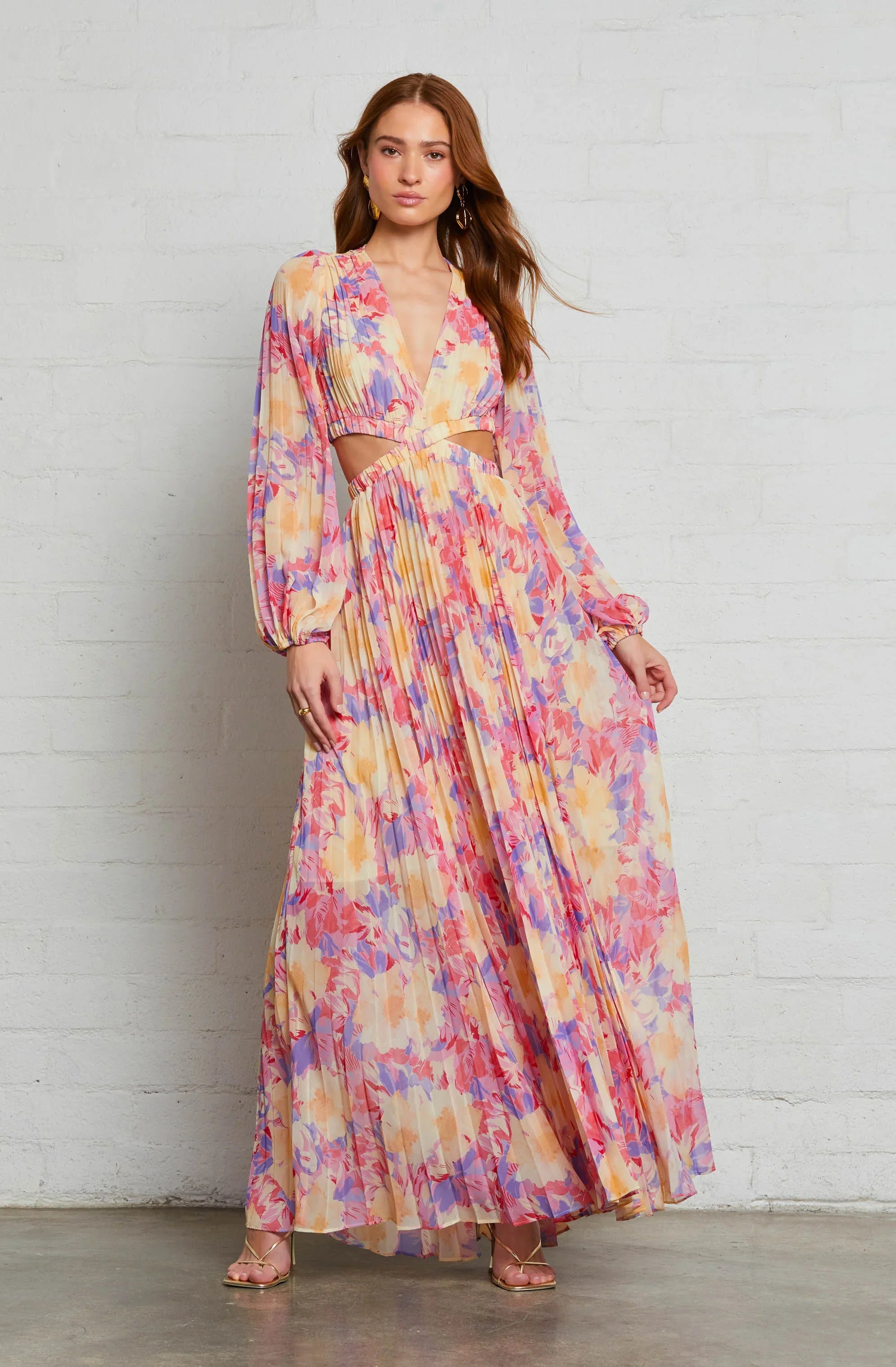 Lbruh Revery Floral Long Sleeve Maxi Dress