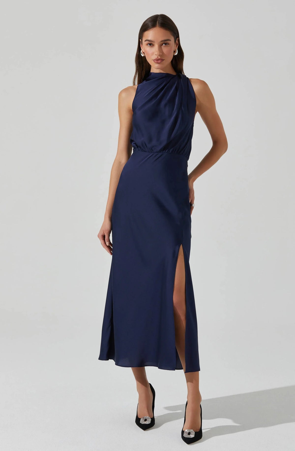 Lbruh Jelyn Satin Midi Dress