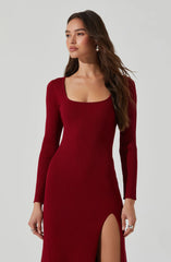 Lbruh Kylie Ribbed Midi Sweater Dress