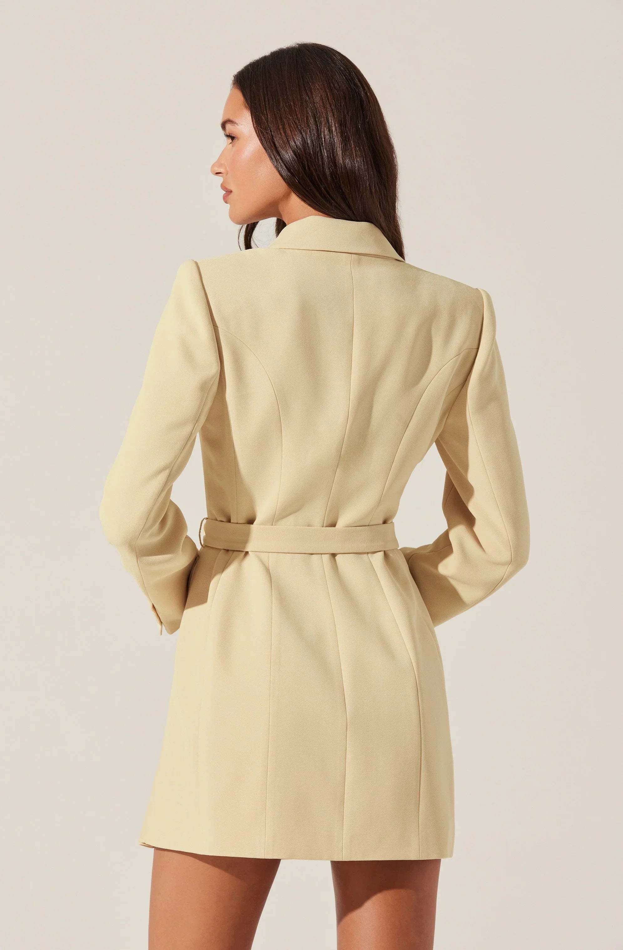 Lbruh Kesari Pleated Blazer Wrap Dress