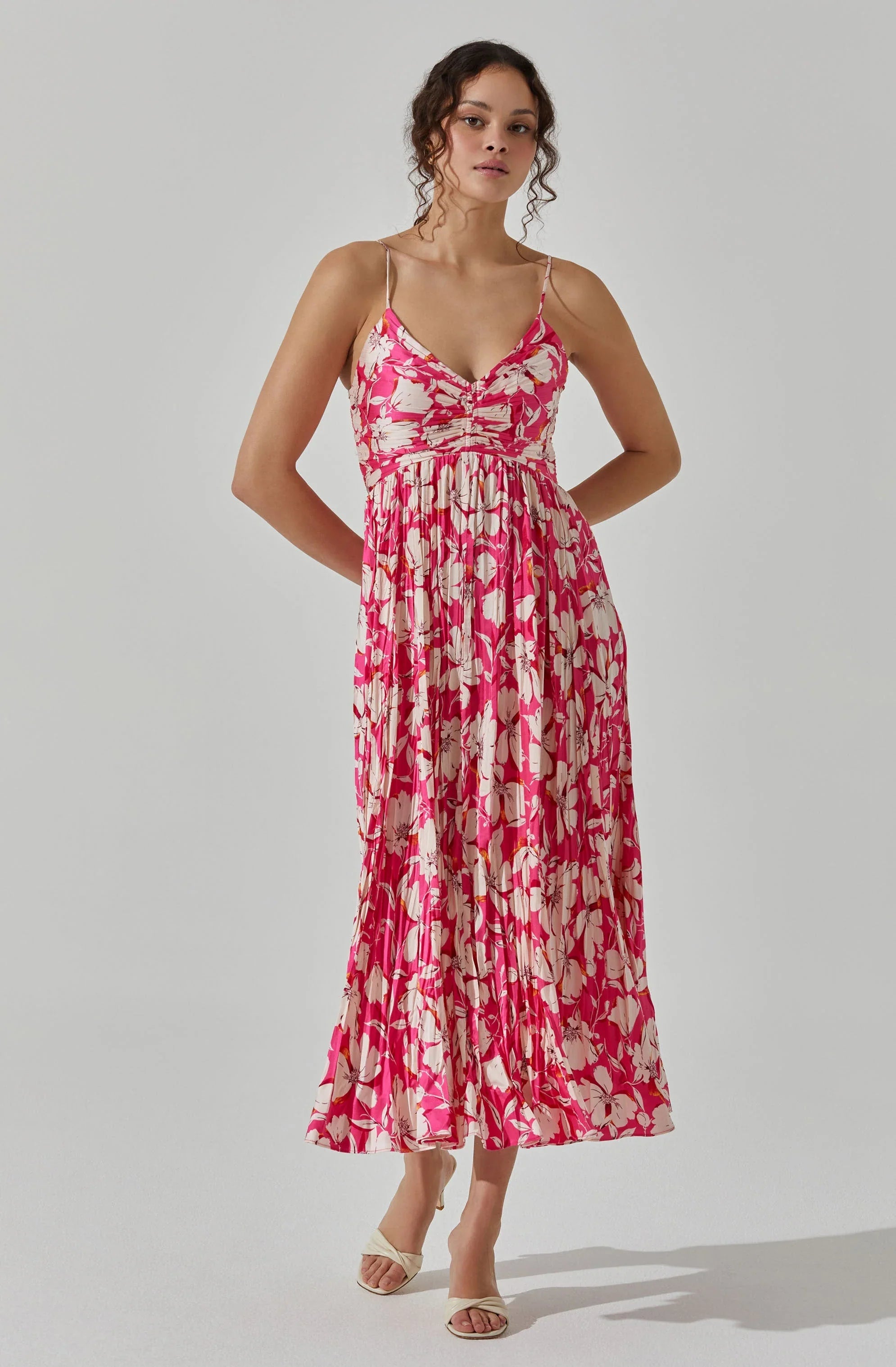 Lbruh Maeve Pleated Midi Dress