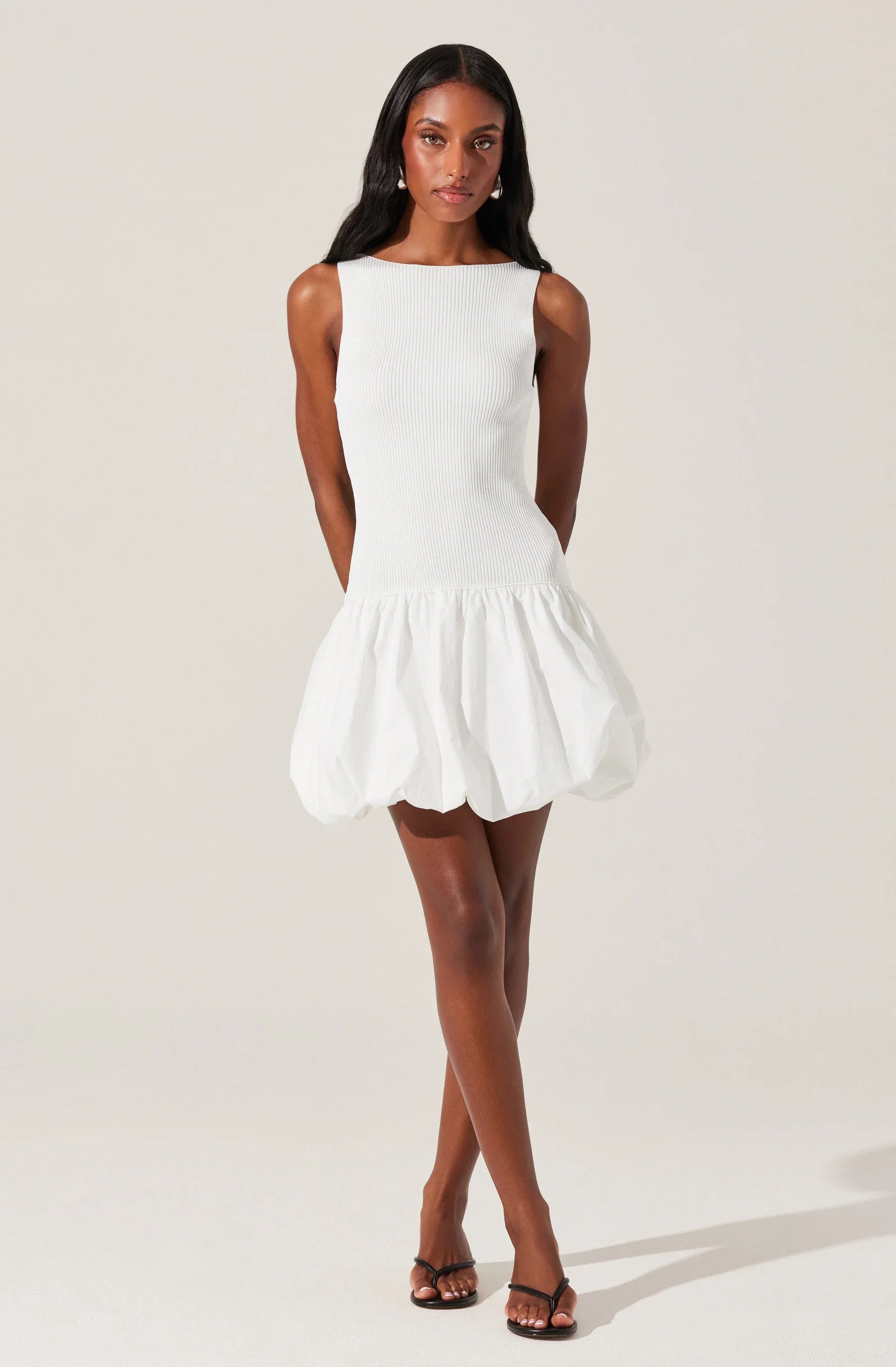 Lbruh Nettie Bubble Hem Sweater Dress