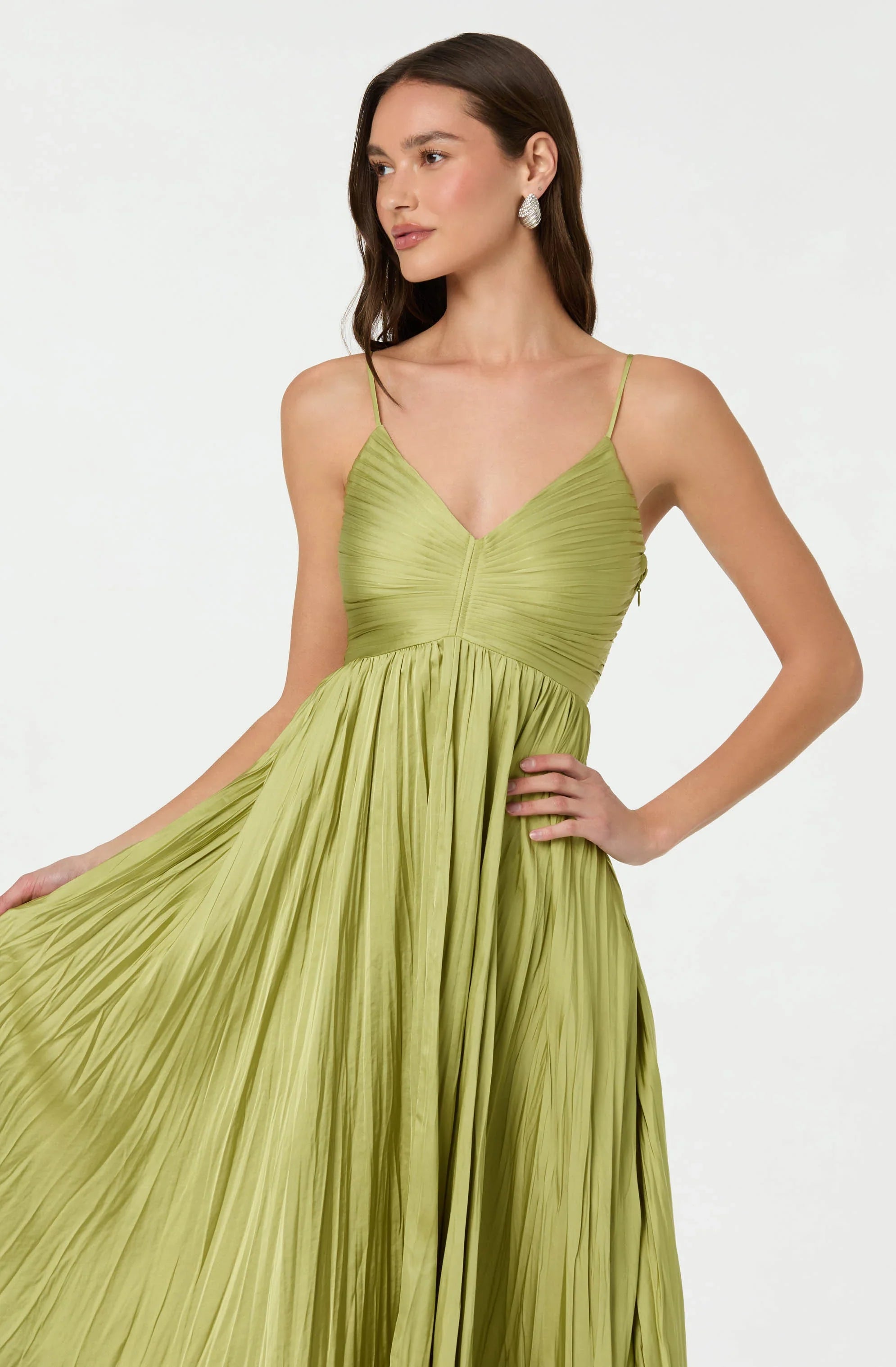 Inixyf Maeve Pleated Midi Dress
