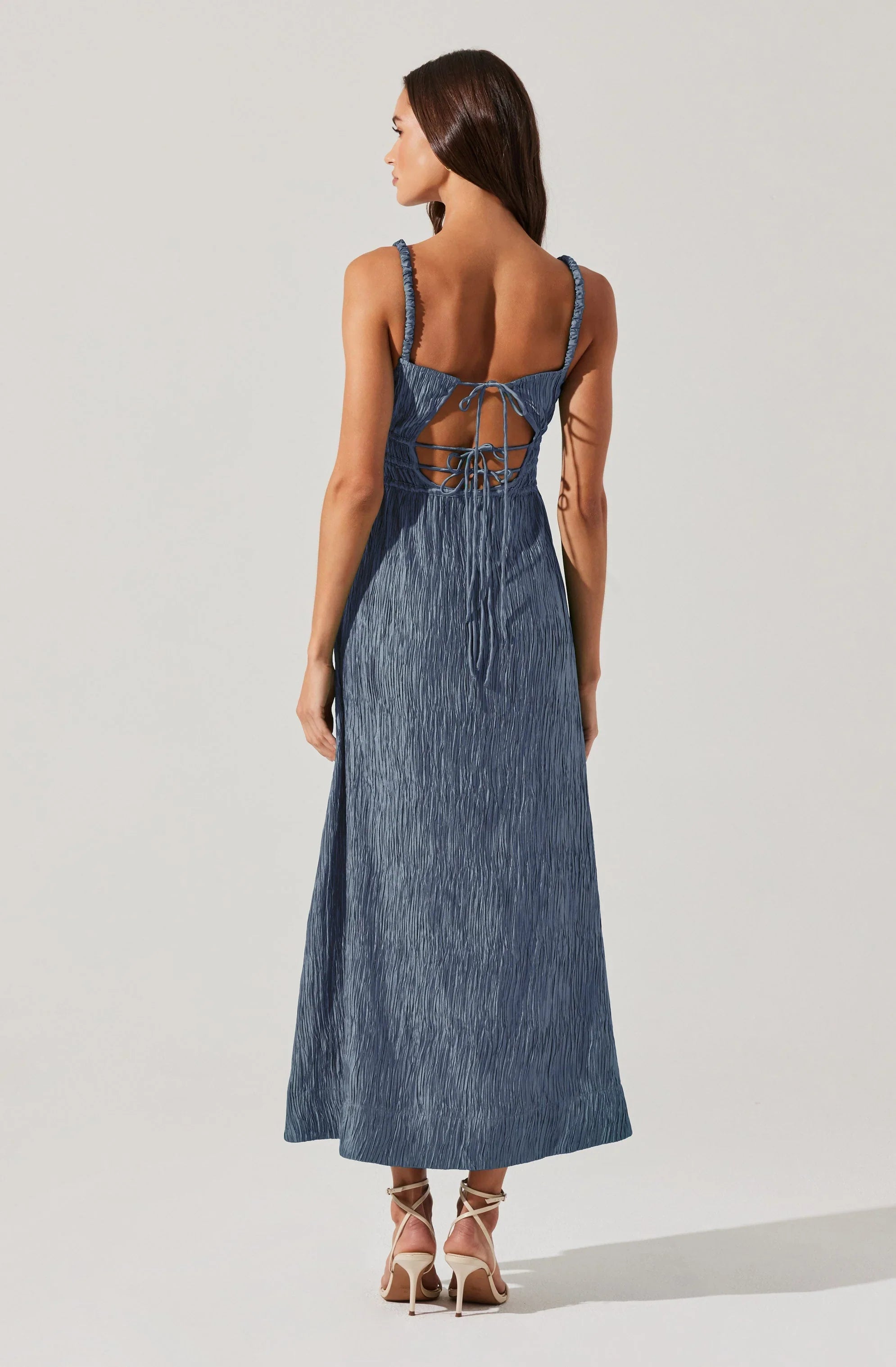 Lbruh Neelam Smocked Open Back Dress