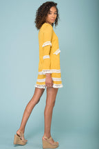 Ansley Cute Tassle Dress Yellow Mustard