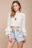Judith Distressed Denim Shorts
