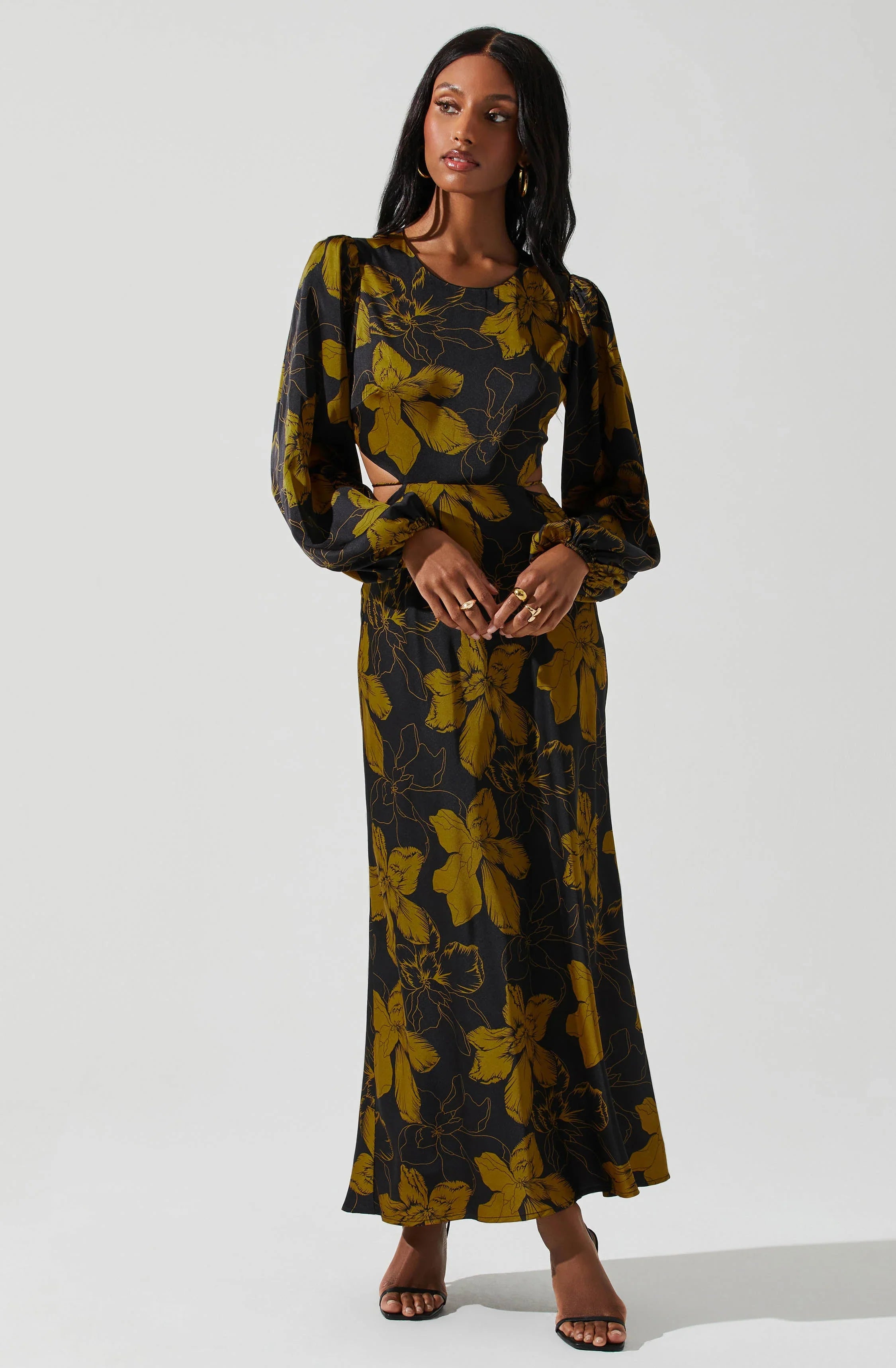 Lbruh Quinn Floral Cutout Maxi Dress