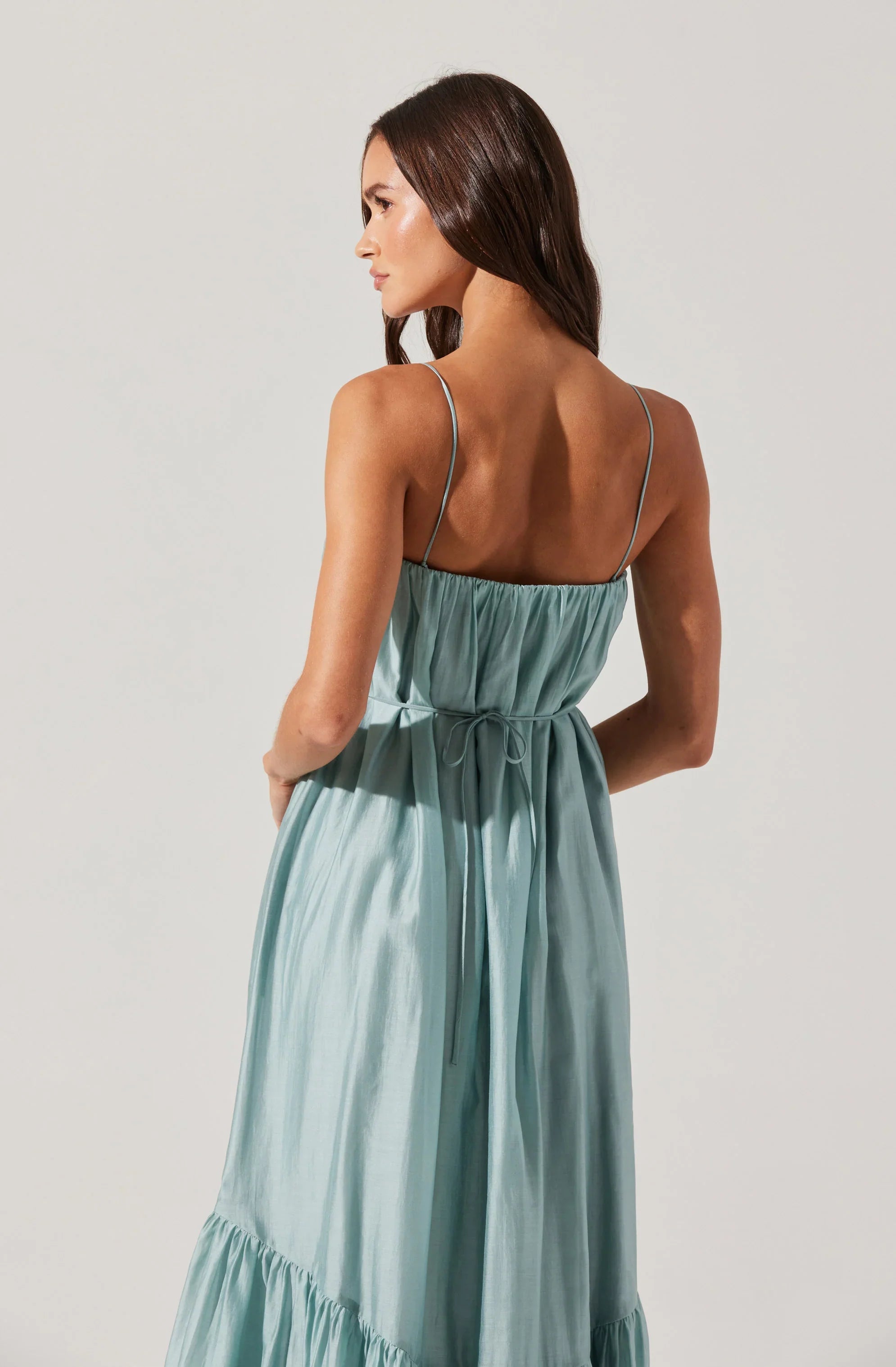 Lbruh Elisha Tiered High-Low Maxi Dress