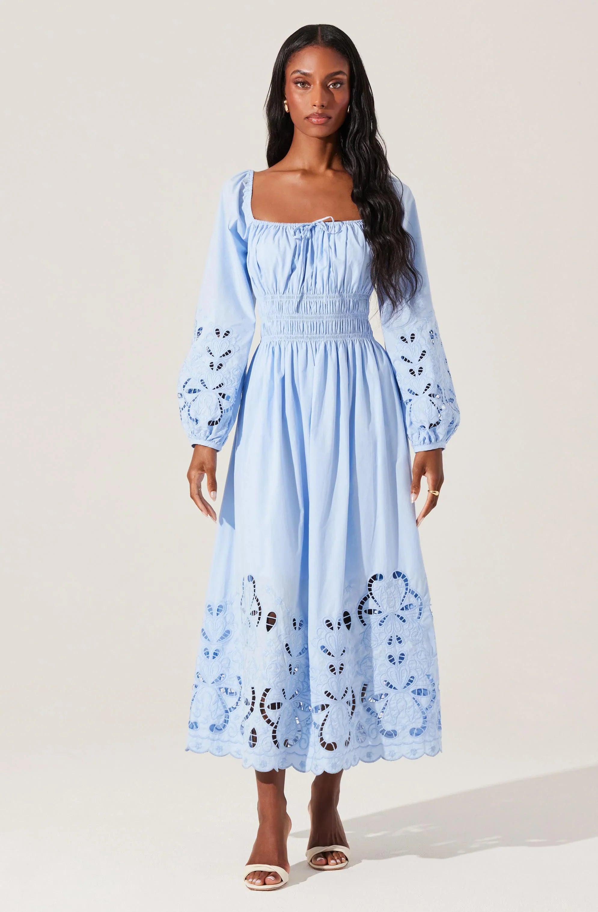 Lbruh Wisnia Eyelet Embroidered Dress