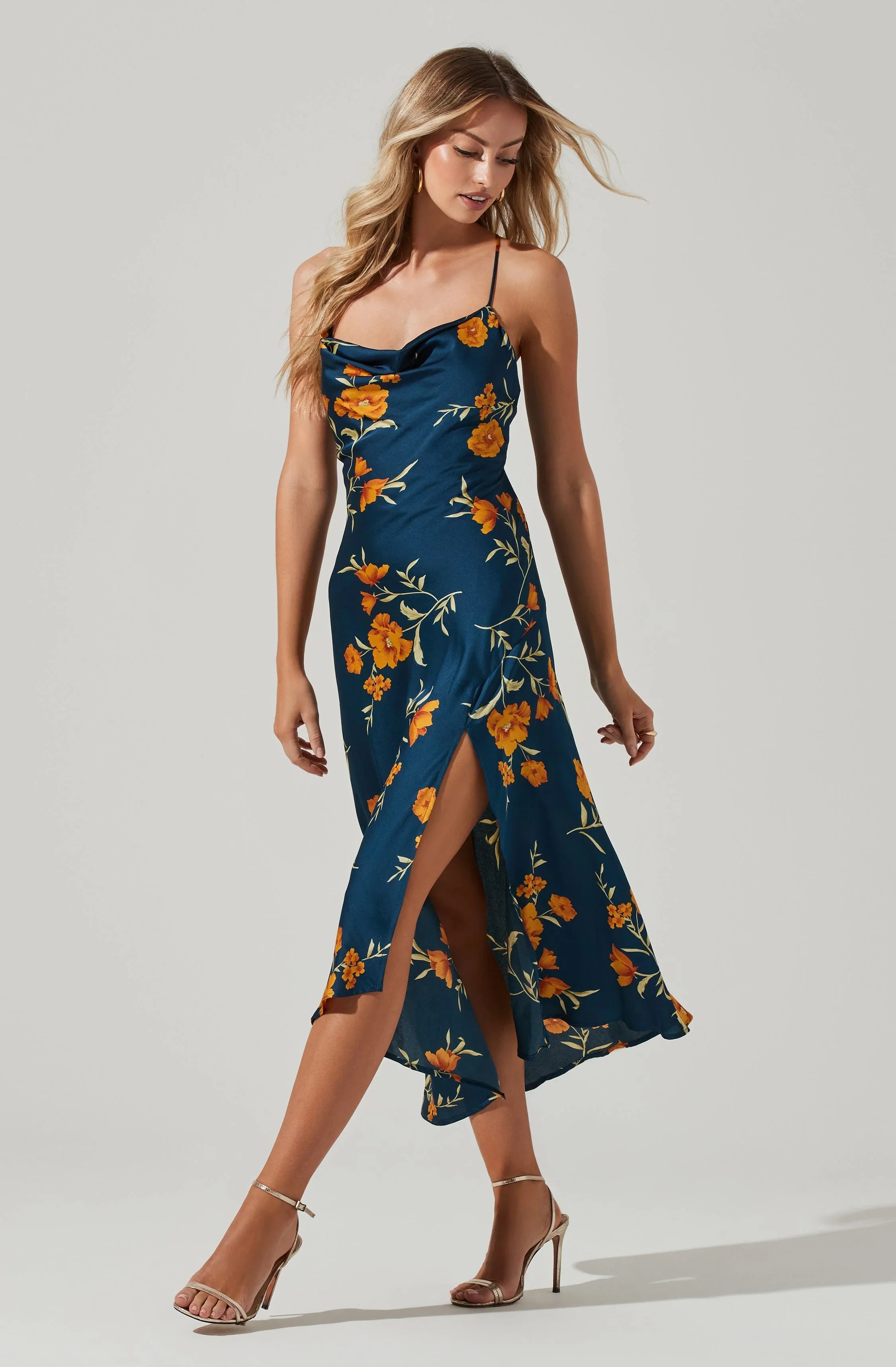 Lbruh Gaia Floral Midi Dress