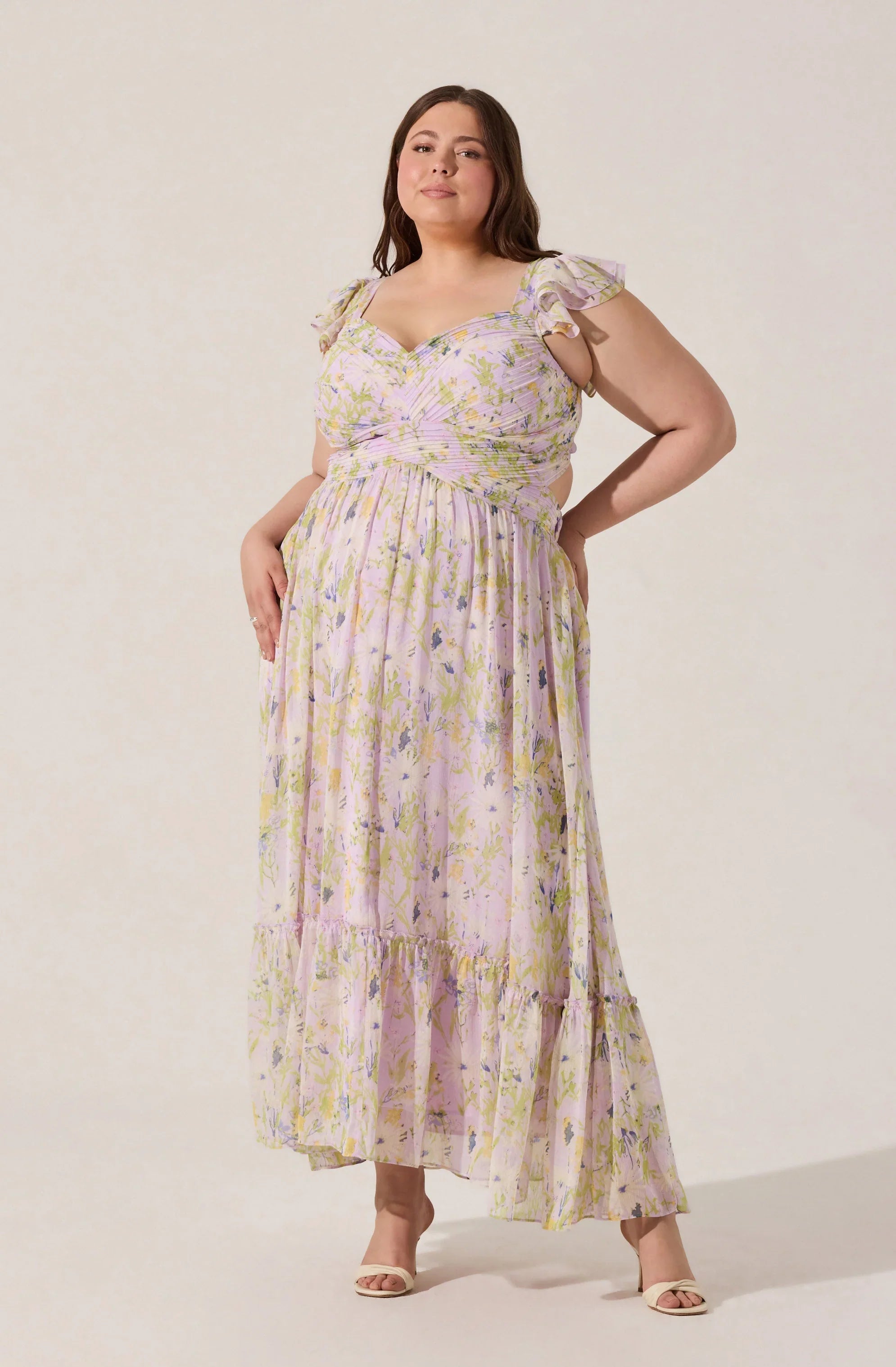 Lbruh Primrose Floral Strappy Back Maxi Dress
