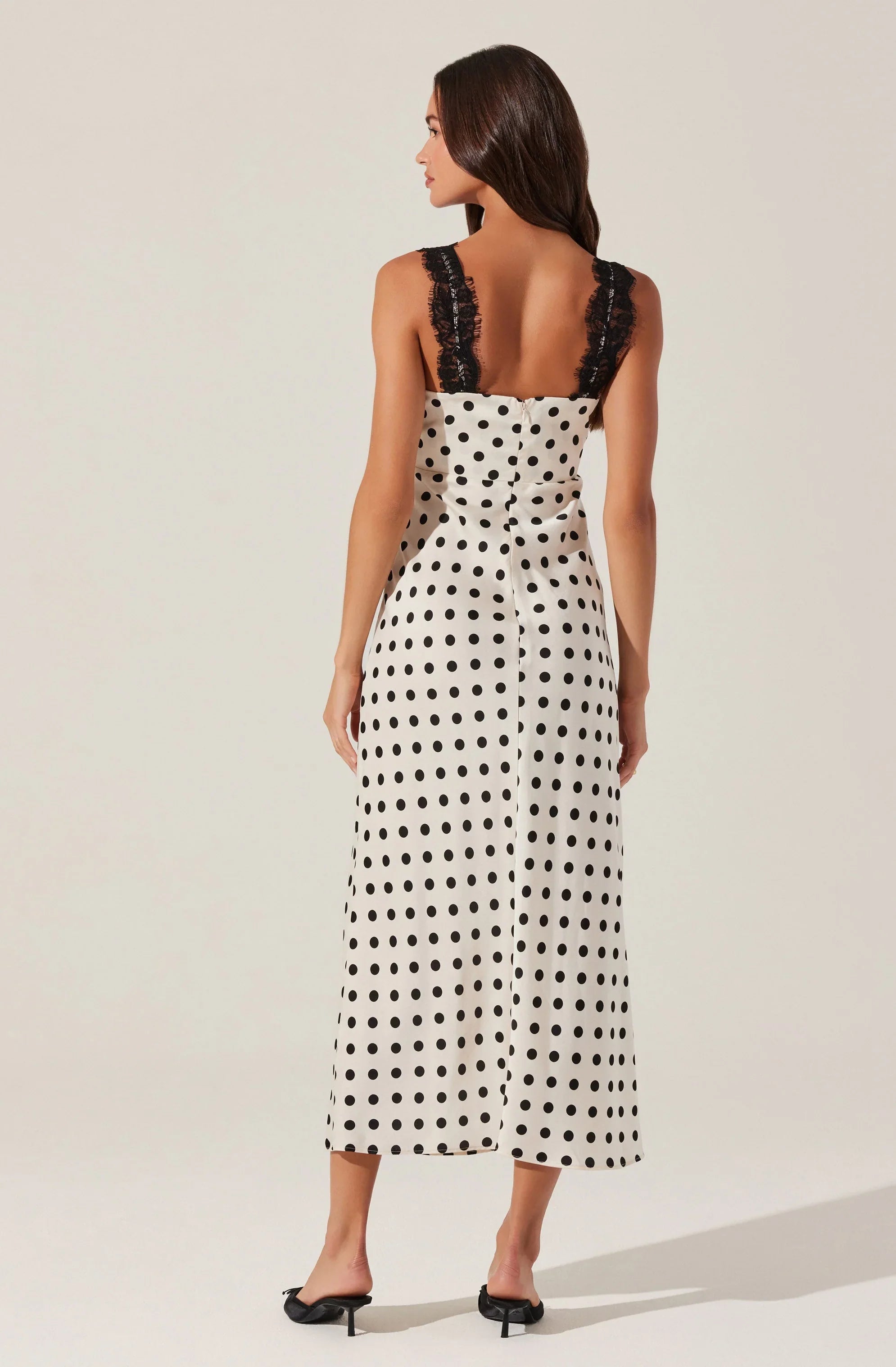 Lbruh Eirene Polka Dot Midi Dress