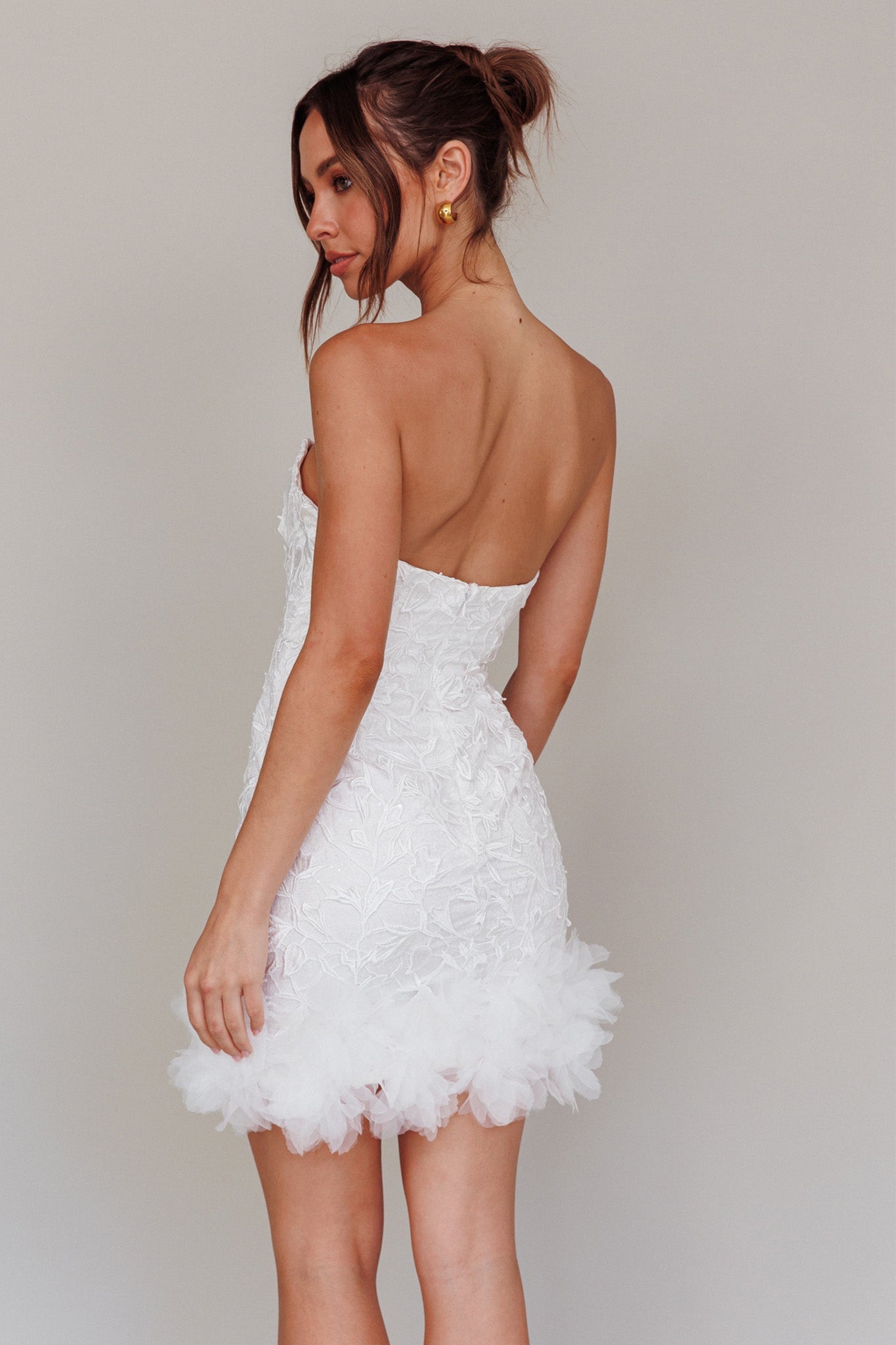 Time Of My Life Applique Mini Dress White Secondary image