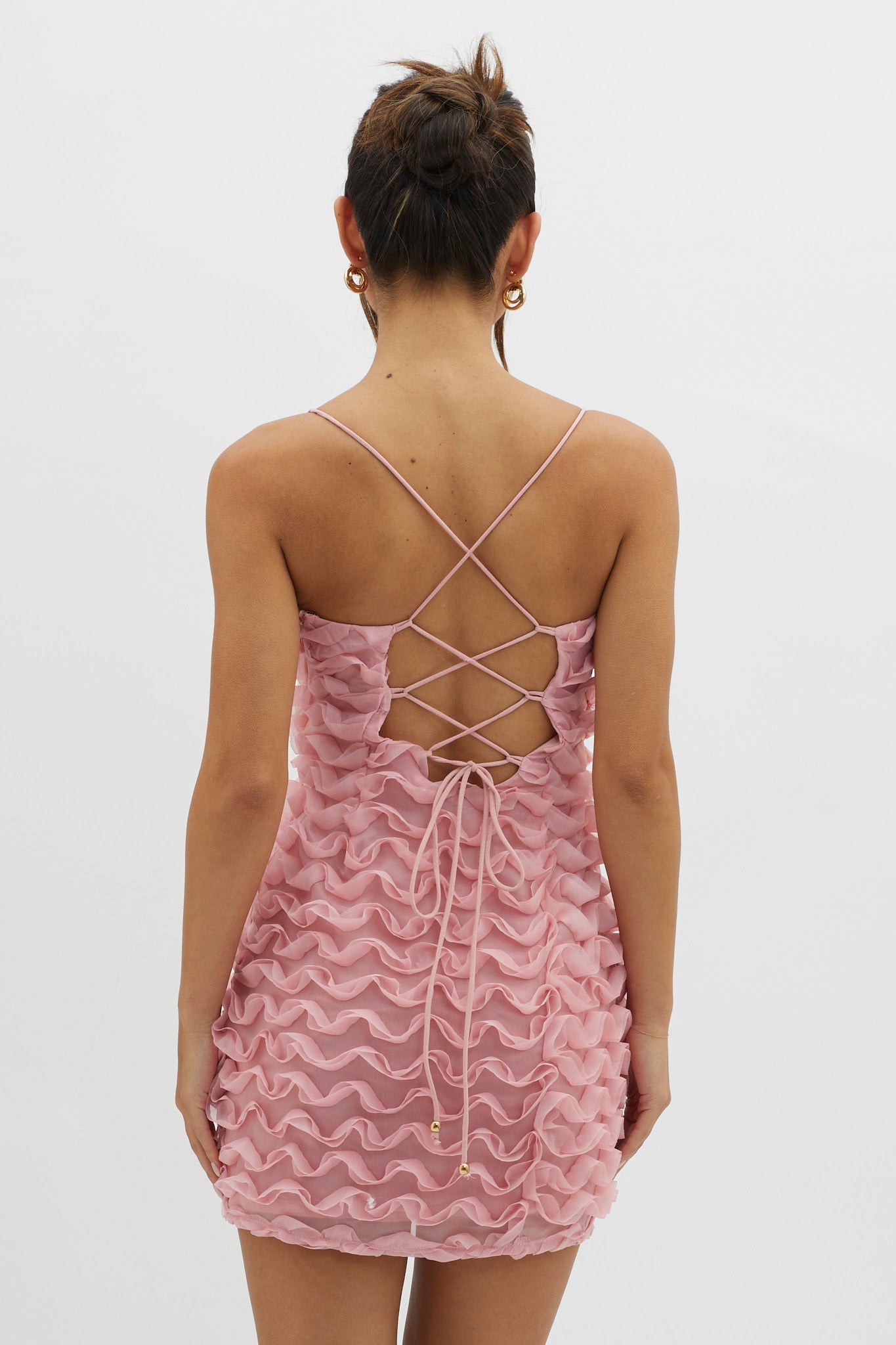 Tizzy Embellished Mini Dress Pink Secondary image