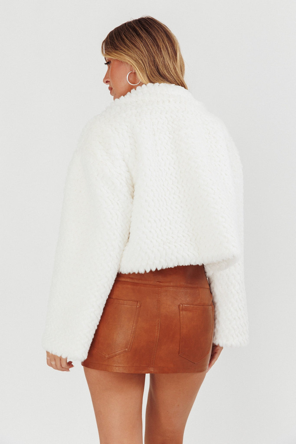 Margeaux Faux Fur Jacket White