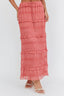 Helios Shirred Sequin Maxi Skirt Rose