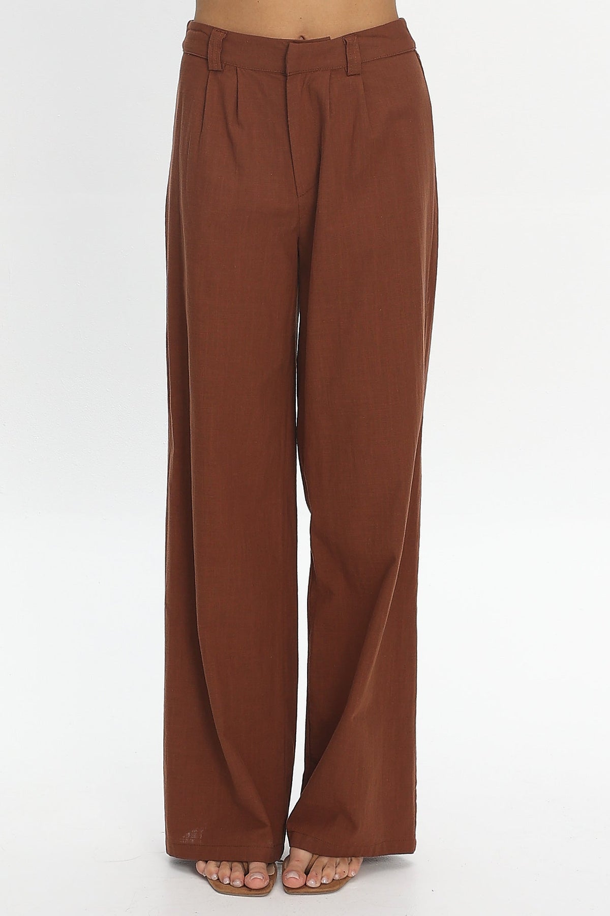 Cheer Wide Leg Pants Chocolate