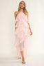 Darylyn Tiered Ruffle Maxi Dress Pink