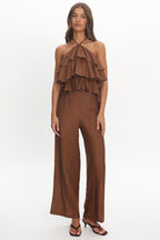 Darylyn Wide Leg Pants Chocolate