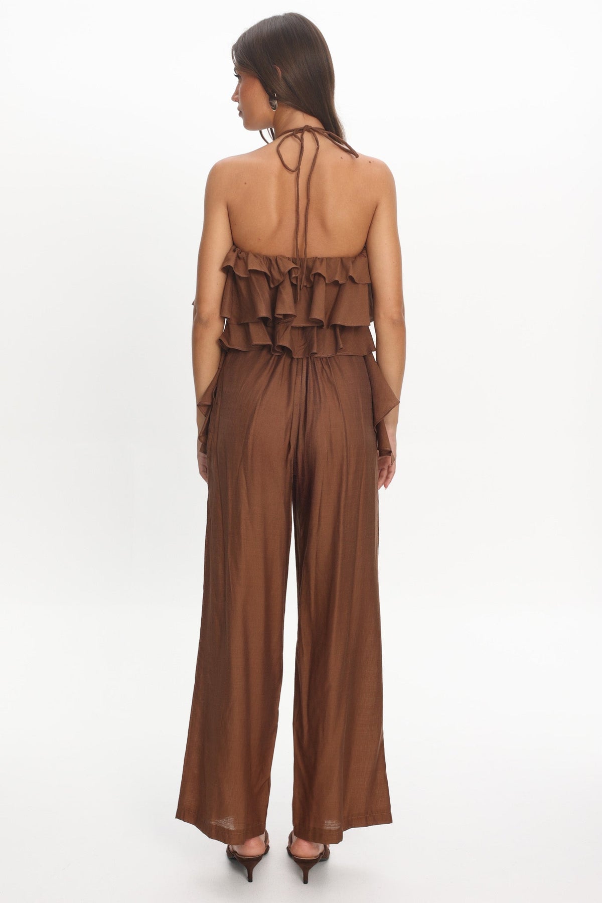 Darylyn Wide Leg Pants Chocolate