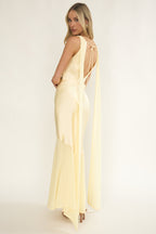 Veyla Shoulder Sash Maxi Dress Butter