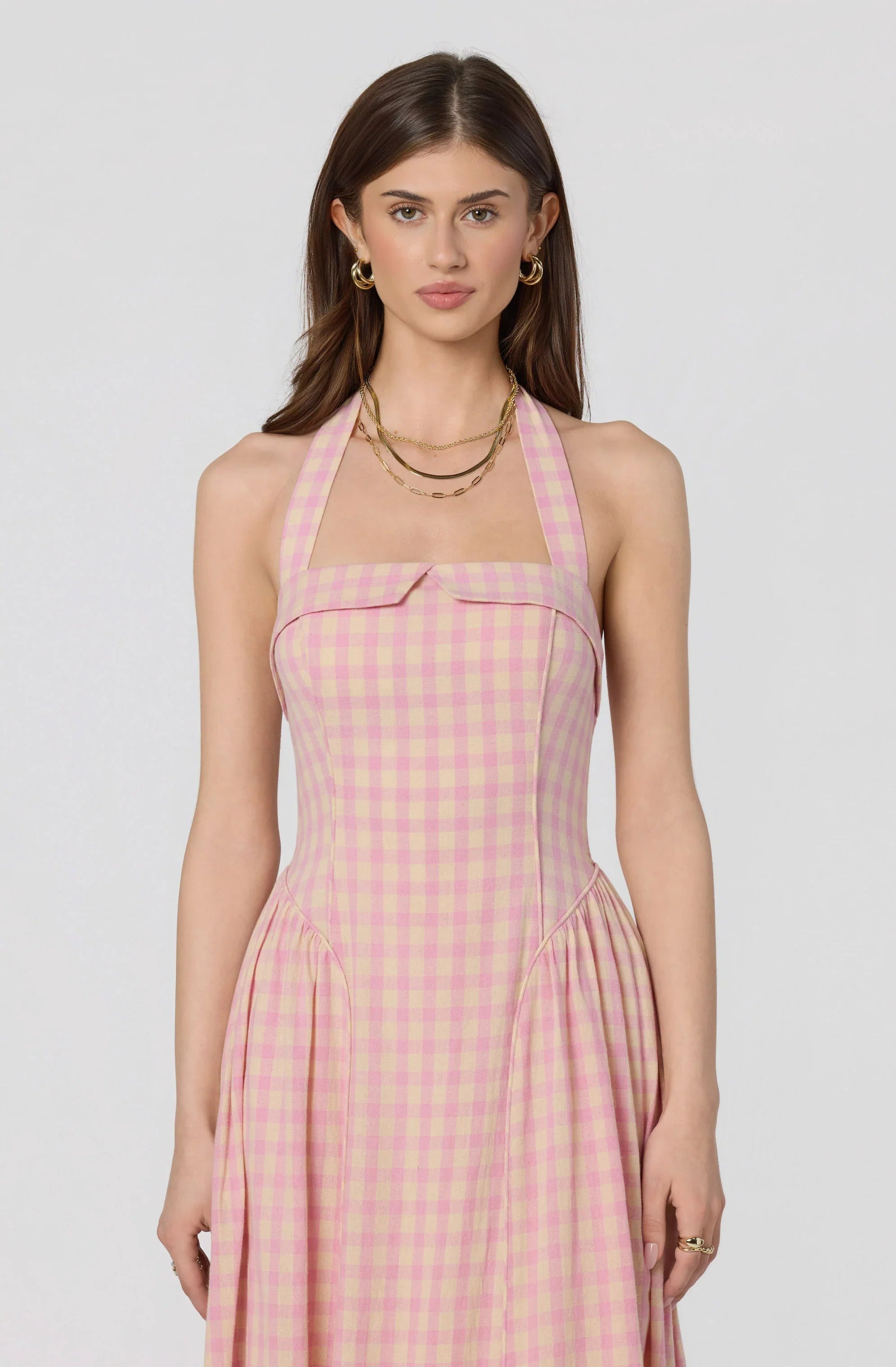Inixyf Marianna Halter Midi Dress